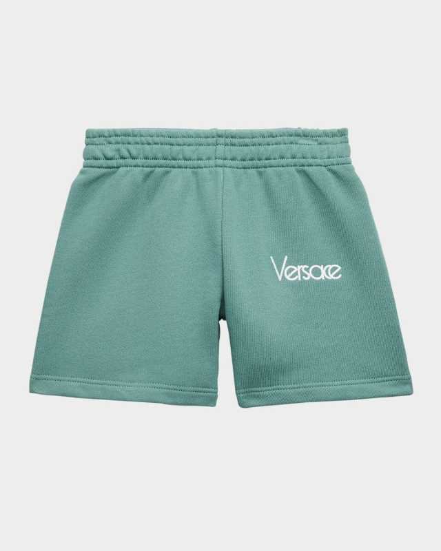 Kid's Vintage Logo-Print Shorts, Size 12M-